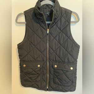 Francesca’s Black Quilted Vest